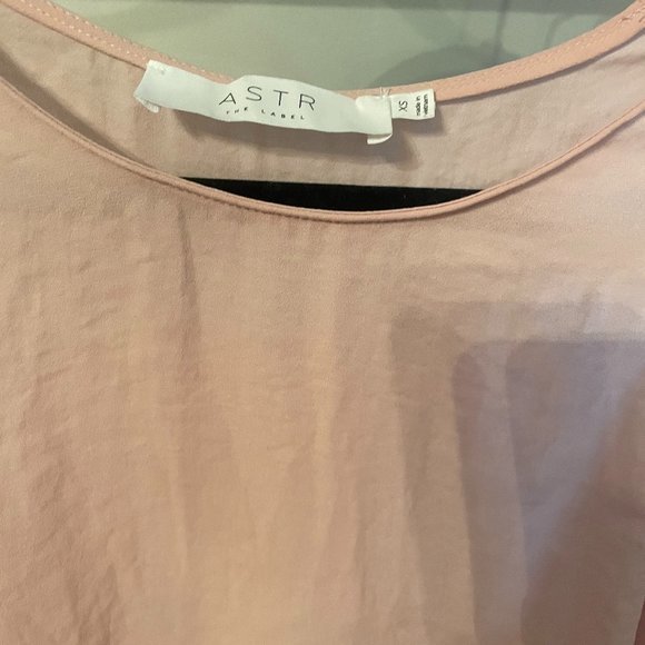 ASTR THE LABEL Blush Pink High Low Tank Top - Picture 4 of 7